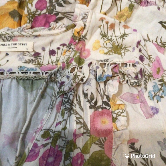 Spell & The Gypsy White Floral Playdress - EUC - Picture 4 of 11